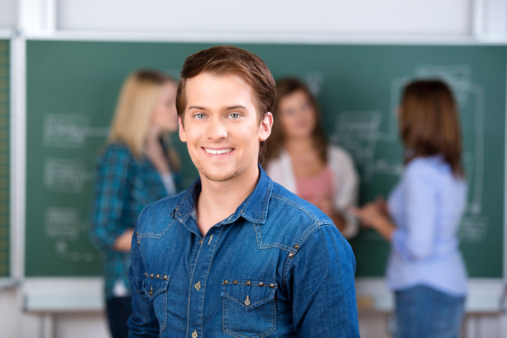 Schüler in Klassenzimmer